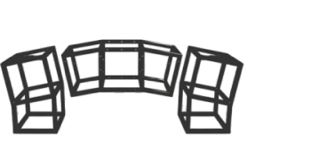 черная металлическая ферма в форме двускатной крыши